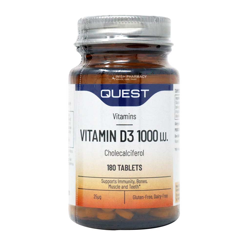 Quest Vitamin D3 1000iu 180 Tablets