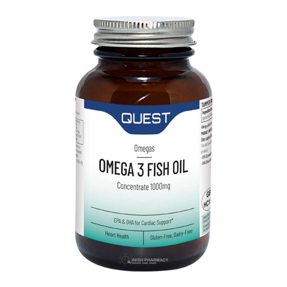 Quest Omega 3 Fish Oil 90 Capsules – omega-3 fatty acids to support heart and brain health