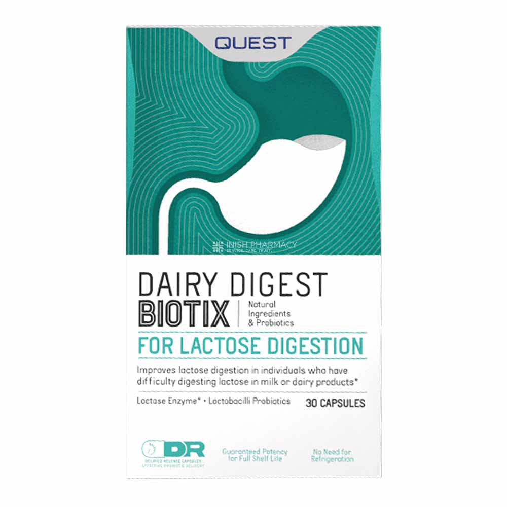 Quest Dairy Digest Biotix 30 Capsules – to support a healthy digestive system
