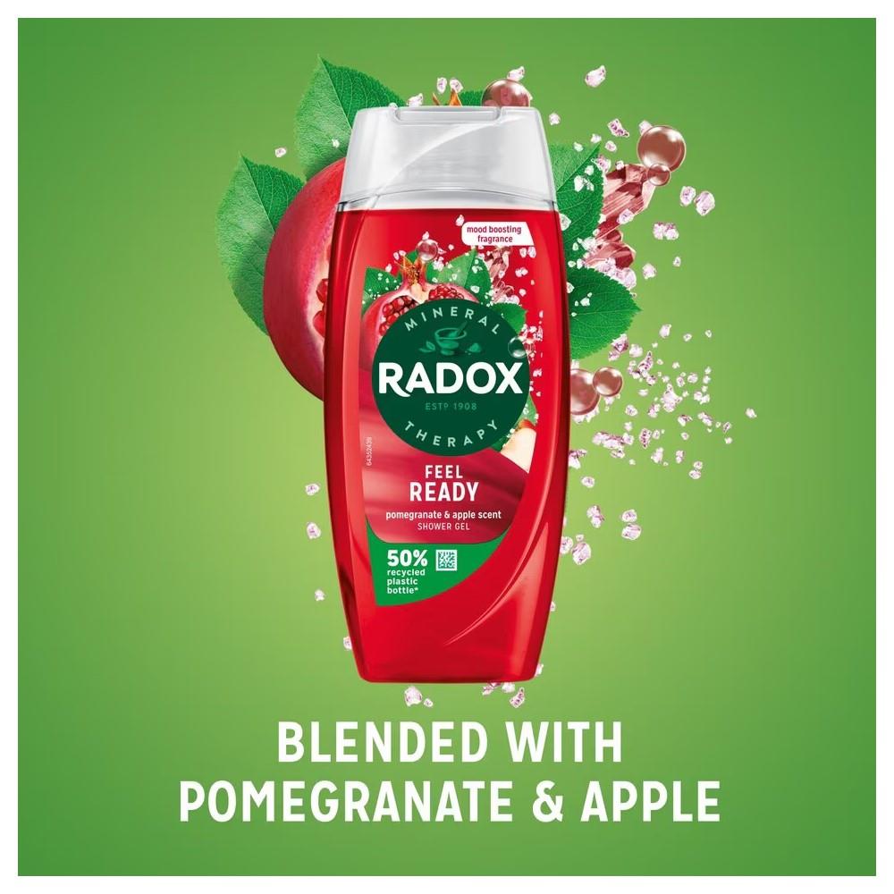 Radox Shower Feel Ready Pomengranate & Red Apple Shower Gel 225ml