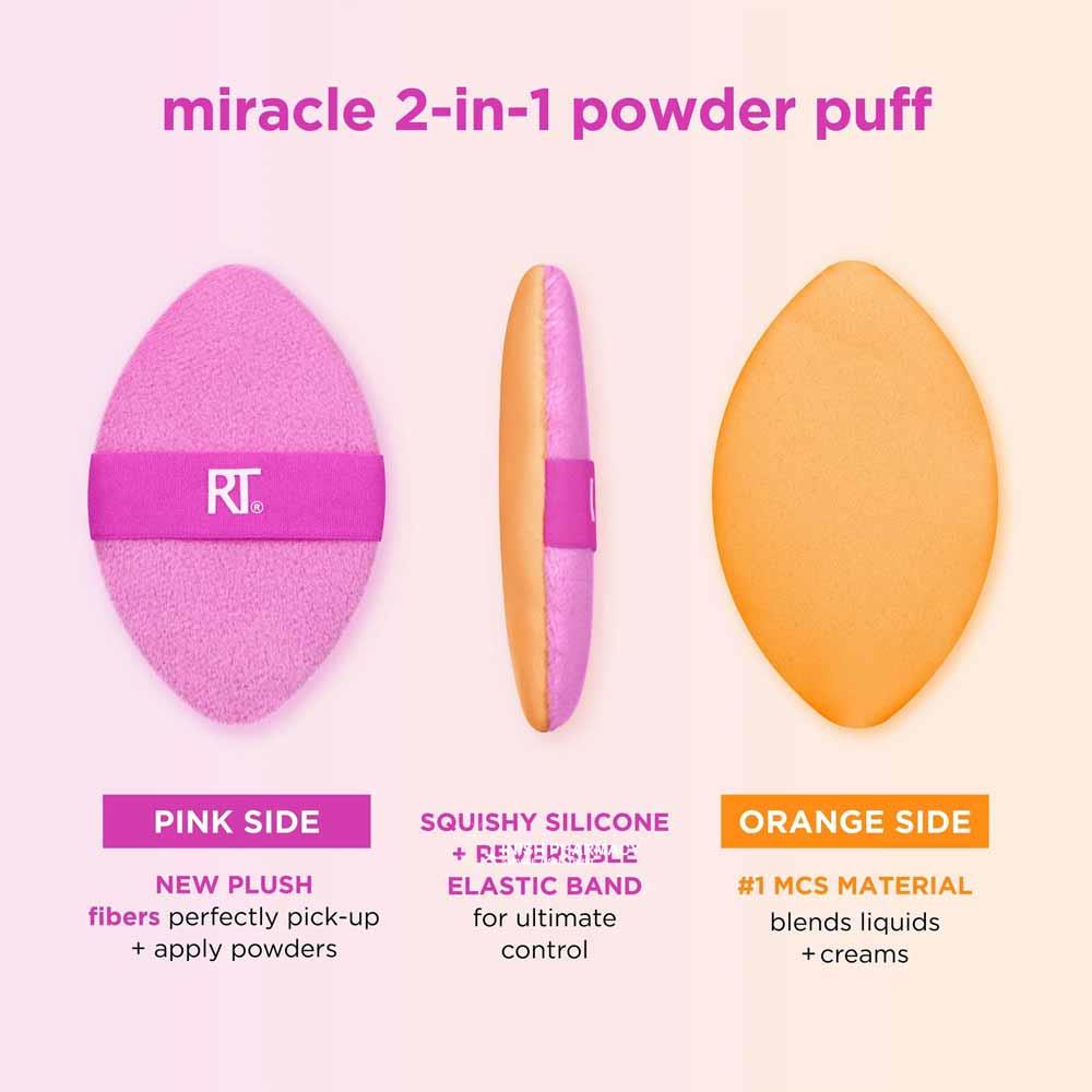 Real Techniques Miracle 2-in-1 Powder Puff Duo 2 Pack