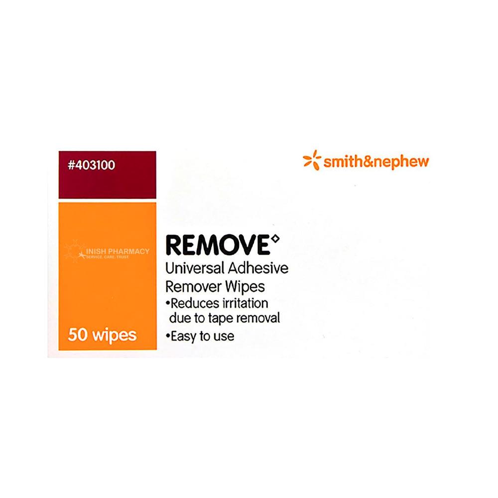 Remove Adhesive Remover Wipes 50 Pack