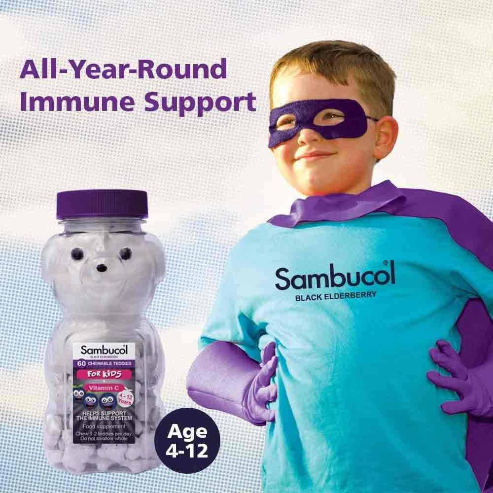 Sambucol Kids Chewable Teddies 60 Pack