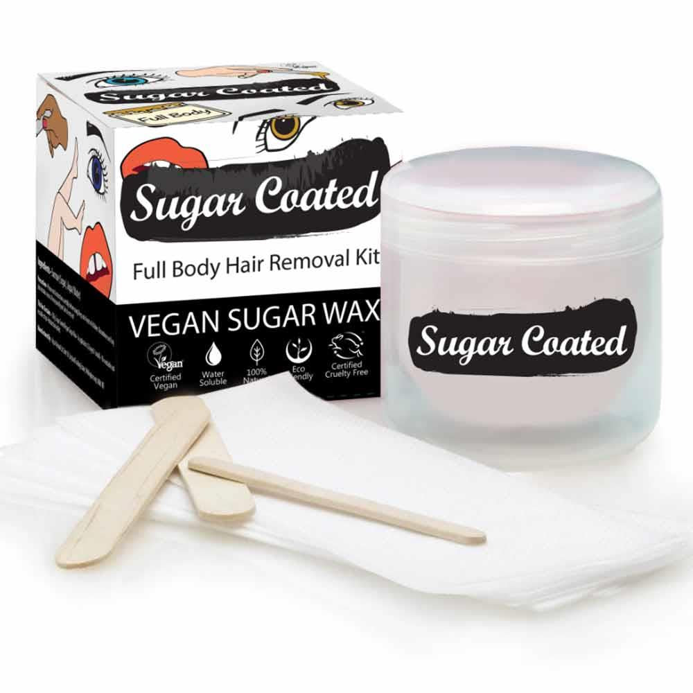 Sugar Coated Full Body Hair Removal Kit Vegan Sugar Wax
