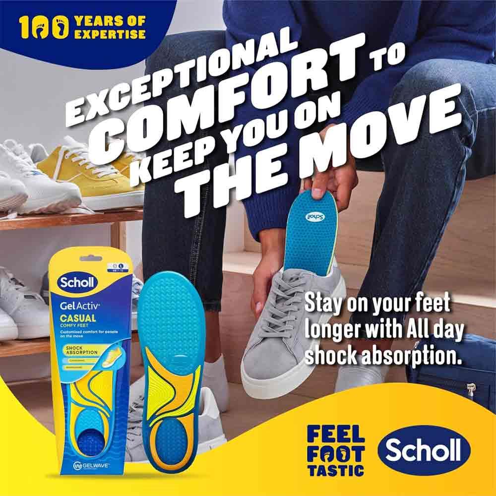 Scholl Gel Activ Casual Insoles 1 Pair - Small