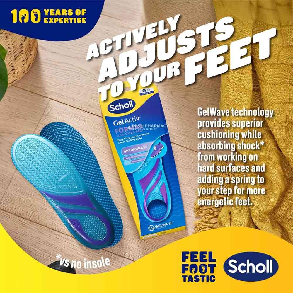 Scholl Gel Activ Formal Insoles 1 Pair - Large