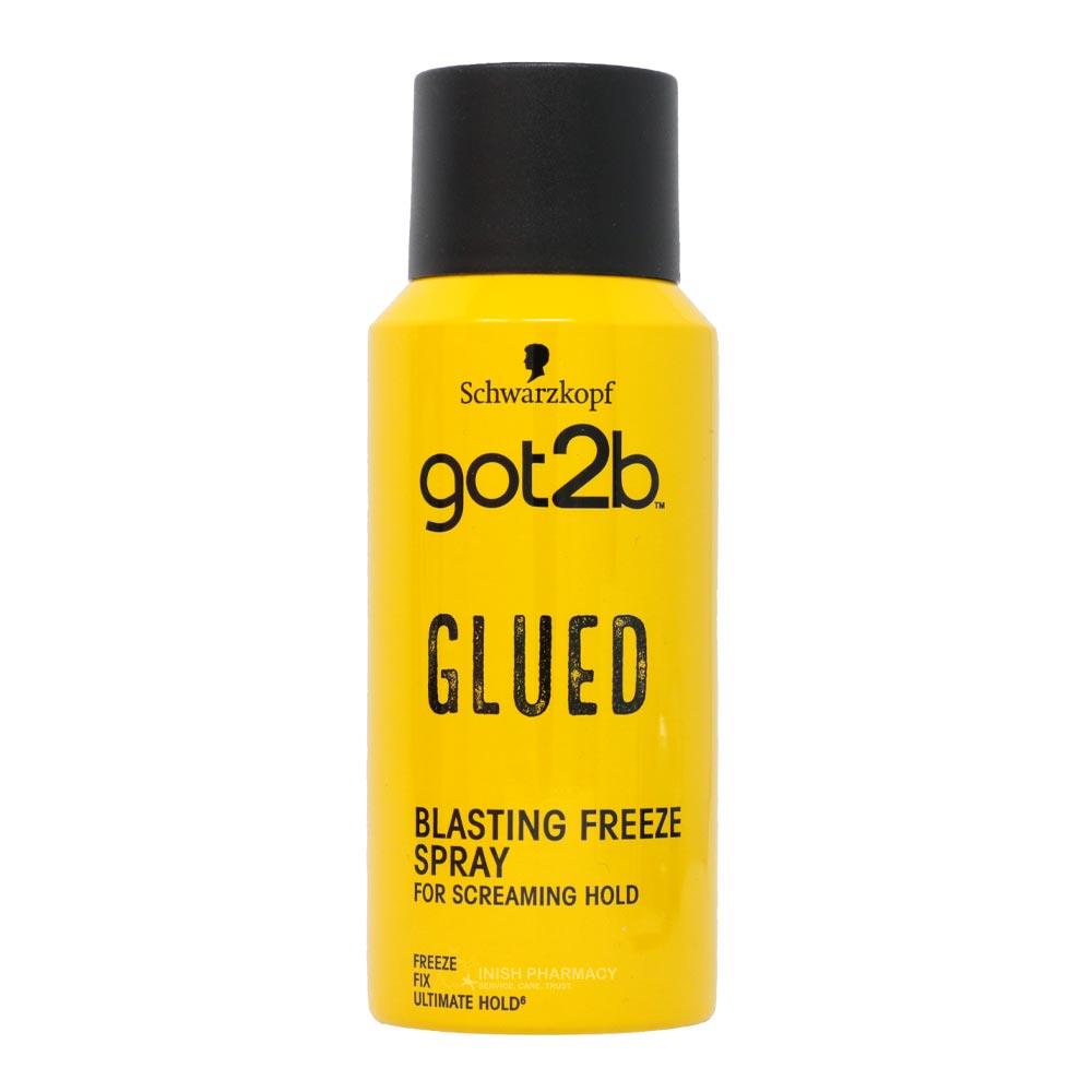 Schwarzkopf Got2b Glued Blasting Freeze Spray 100ml – for maximum hold and all-day style control