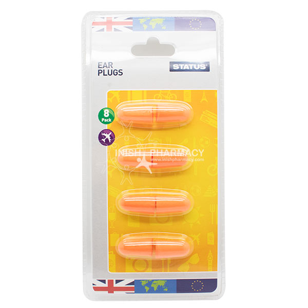 Status Clam Shell Ear Plugs 8 Pack
