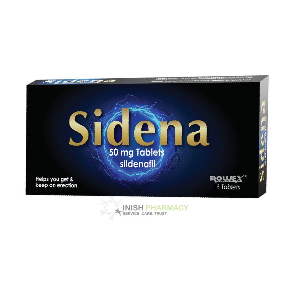Sidena 50mg Sildenafil Tablets 8 Pack