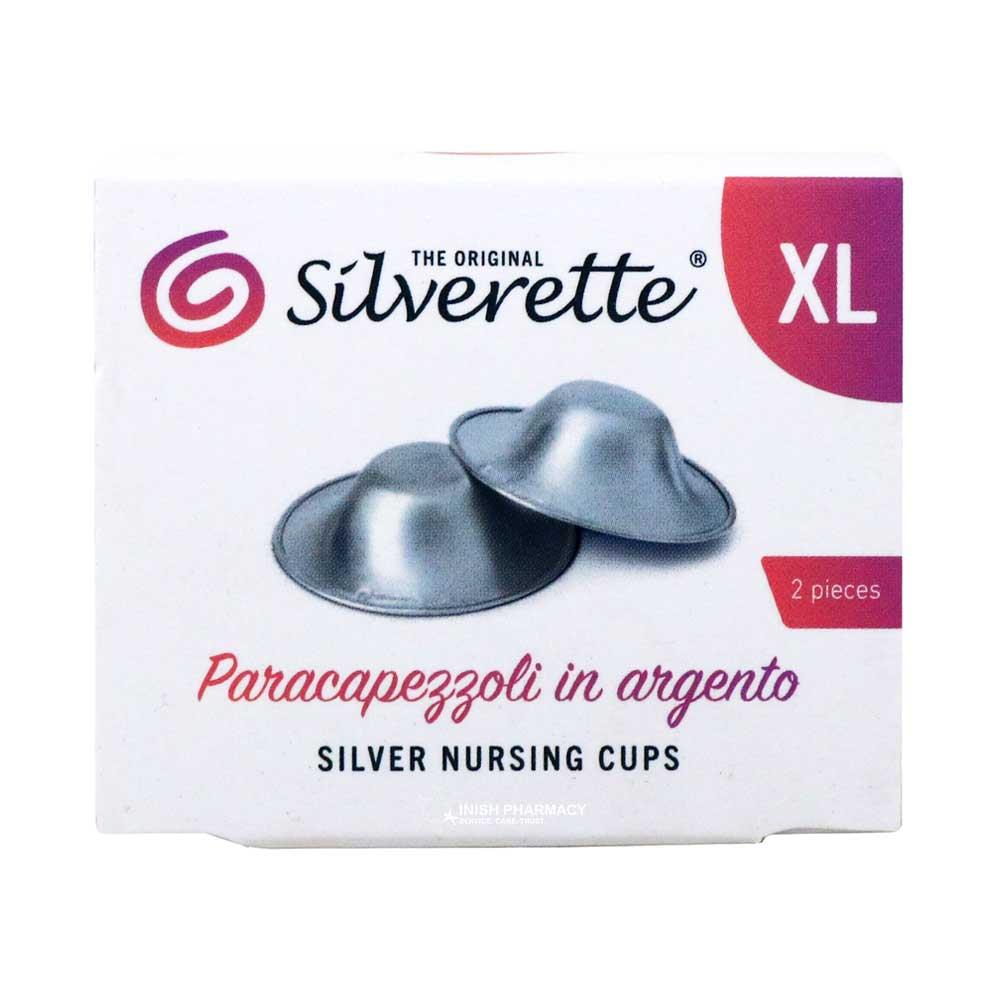 Silverette The Original Silver Nursing Cups XL 2 Pieces – to support breastfeeding mothers
