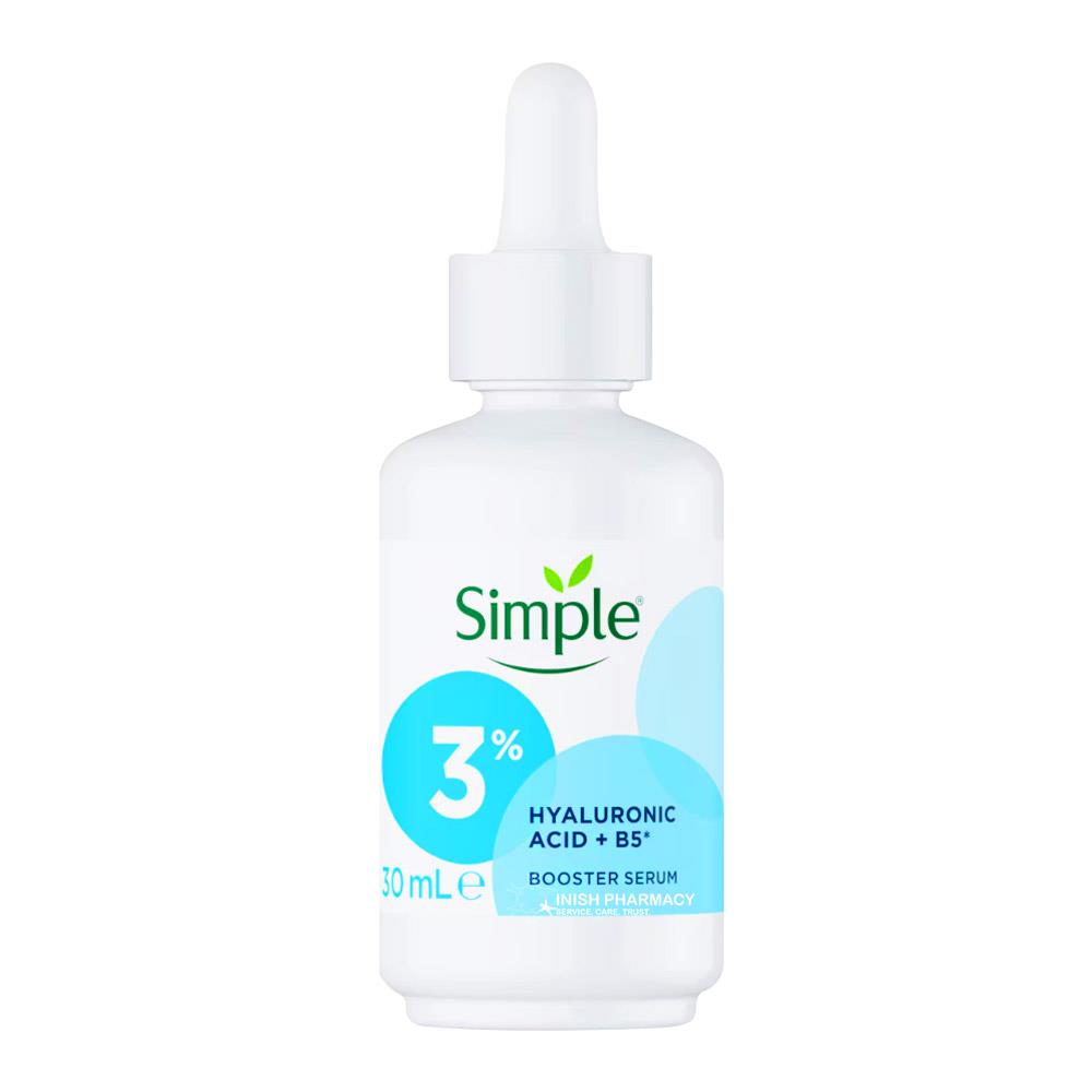 Simple Hyaluronic Acid and B5 Booster Serum – with hyaluronic acid for deep hydration