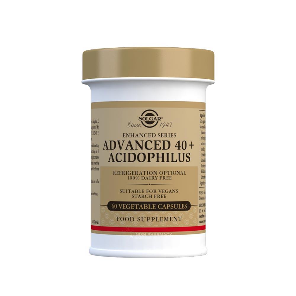 Solgar Advanced 40+ Acidophilus 60 Capsules – to support a healthy digestive system