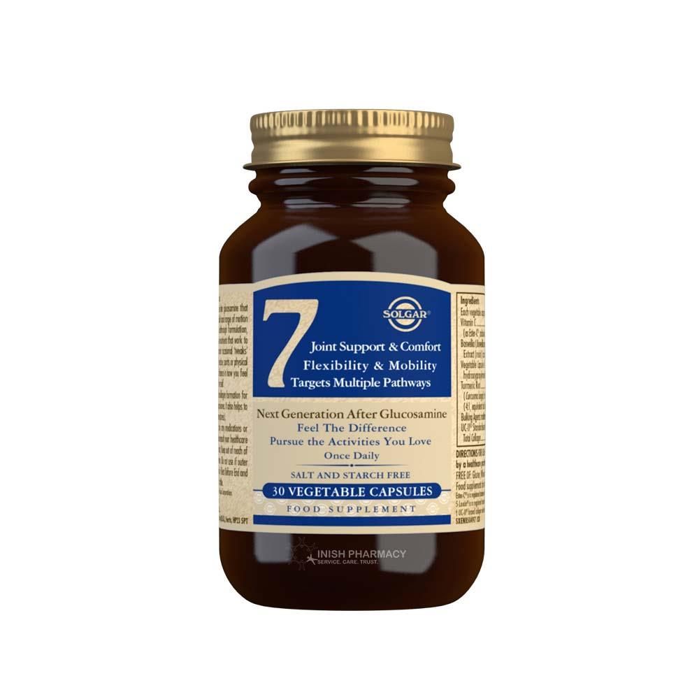 Solgar 7 Joint Support 30 Capsules – for joint mobility and bone strength support