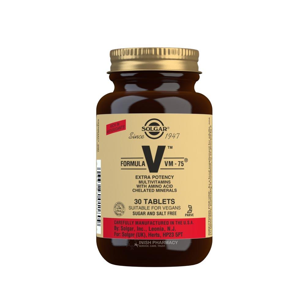 Solgar Formula VM-75 30 Tablets – vitamins and minerals to support energy and wellbeing
