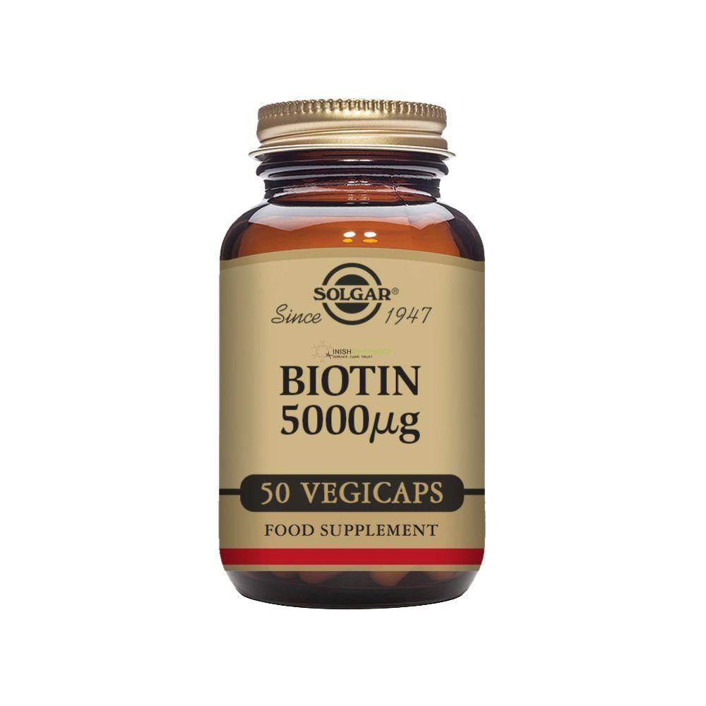 Solgar Biotin 5000ug 50 Capsules