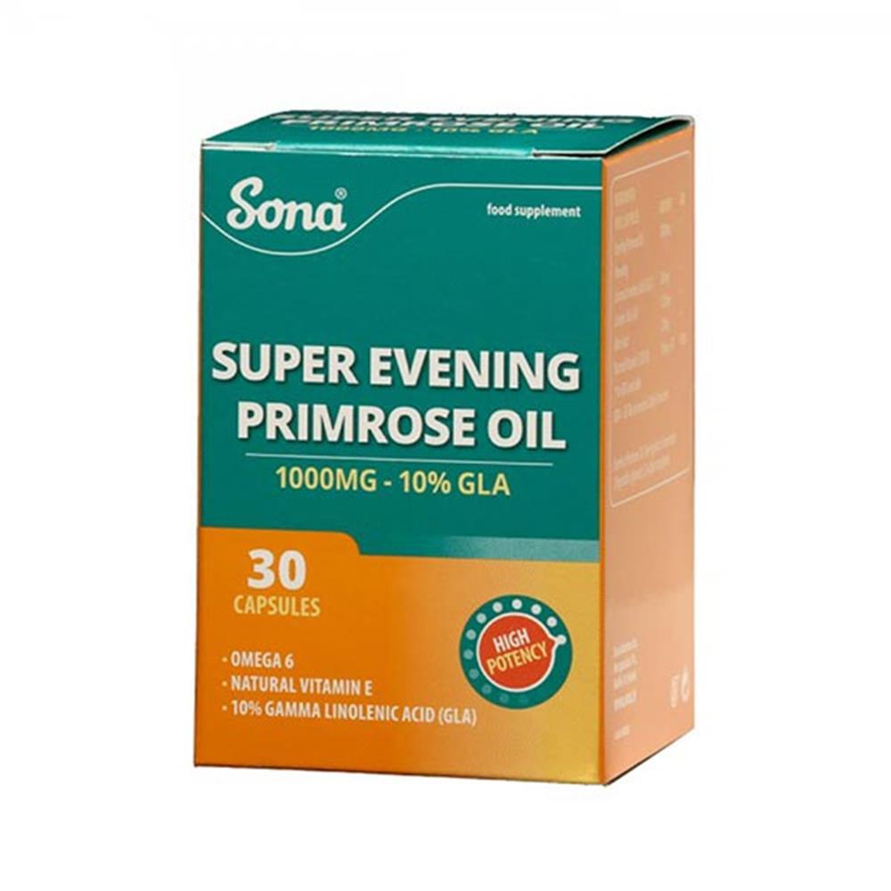 Sona Super Evening Primrose Oil 1000mg 30 Capsules