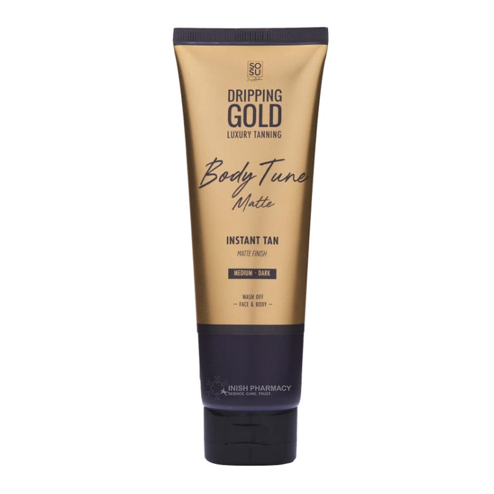 SOSU Dripping Gold Body Tune Instant Tan Matte Med/Dark 125ml