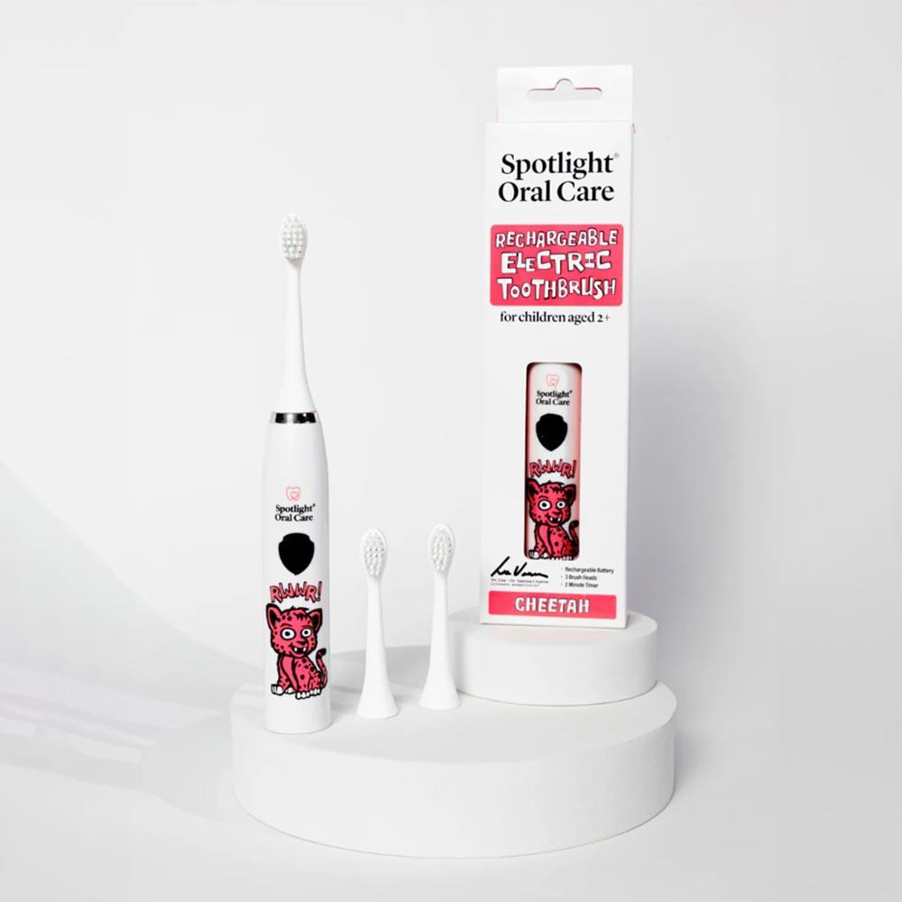 Spotlight Oral Care Rechargeable Electric Toothbrush Cheetah