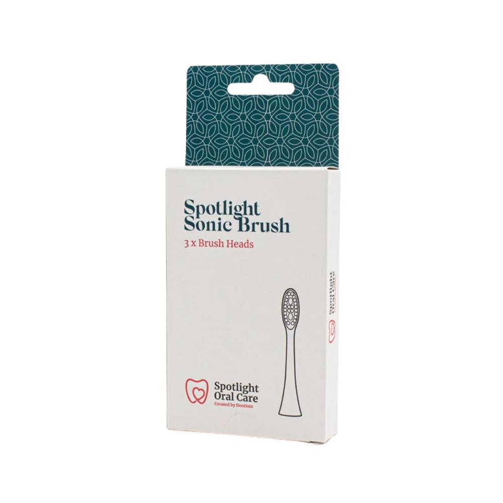 Spotlight Oral Care Sonic Toothbrush Replacement Heads 3 Pack