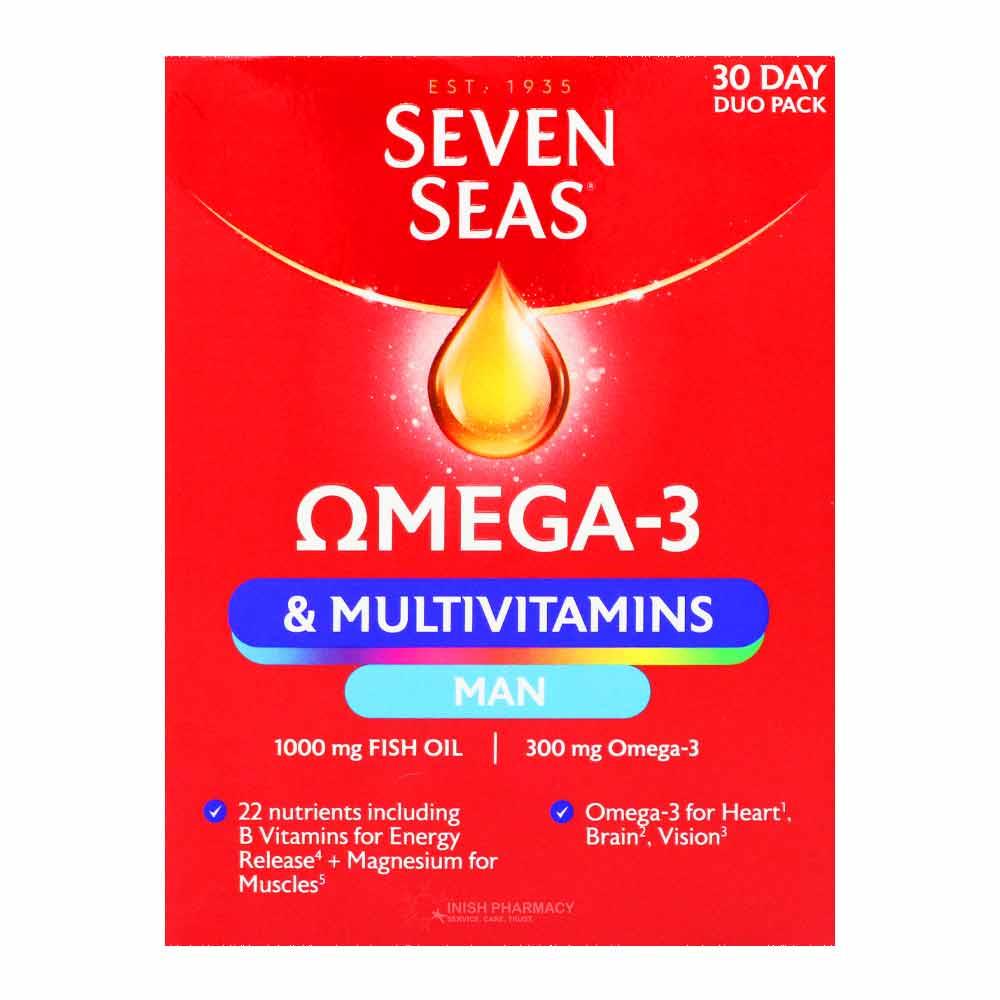 Seven Seas Omega-3 & Multivitamin Man 30 Day Duo Pack