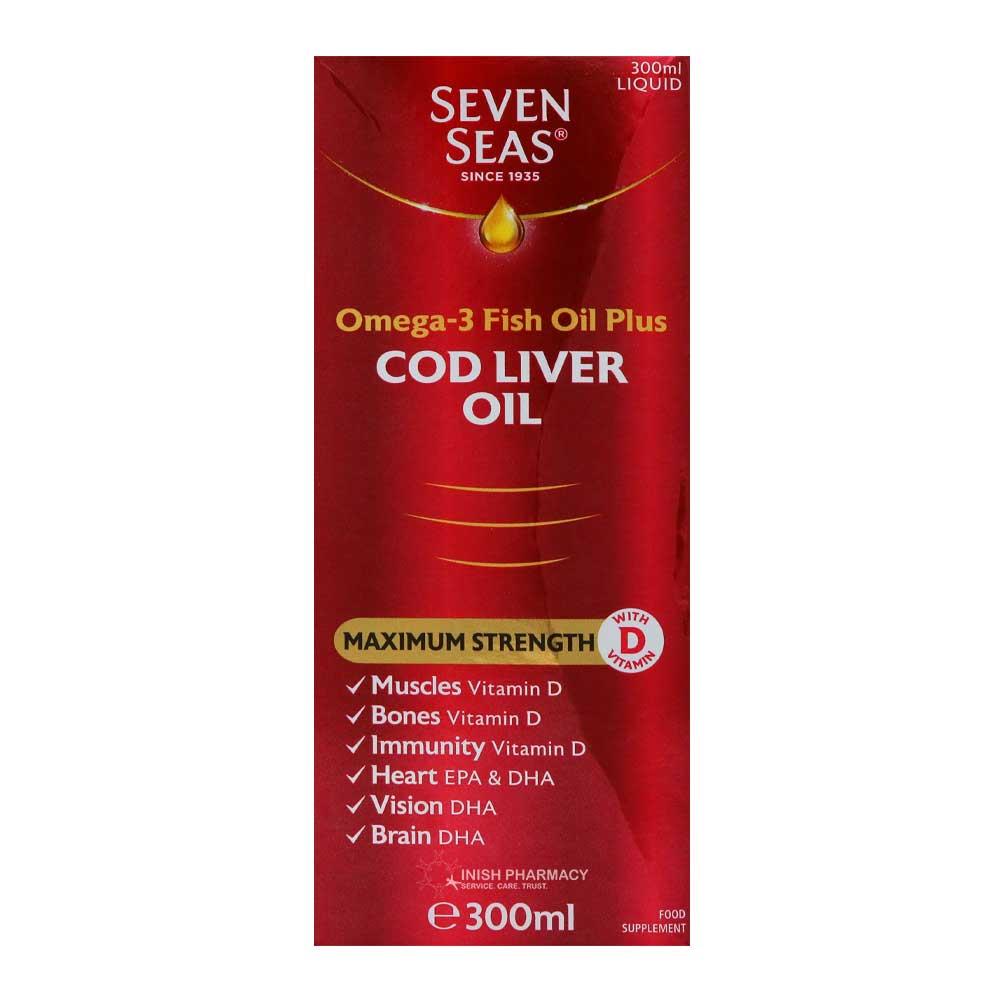 Seven Seas Maximum Strength Cod Liver Oil 300ml