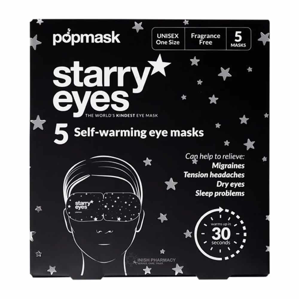 Popmask Starry Eyes Eye Mask 5 Pack – to support memory, concentration and cognitive function
