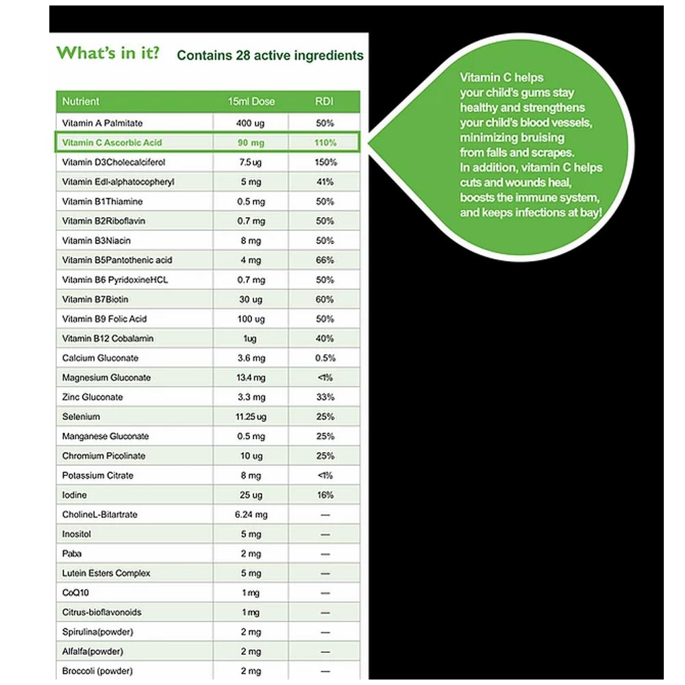 Swedish Nutra Super Kids Multivitamin 500ml