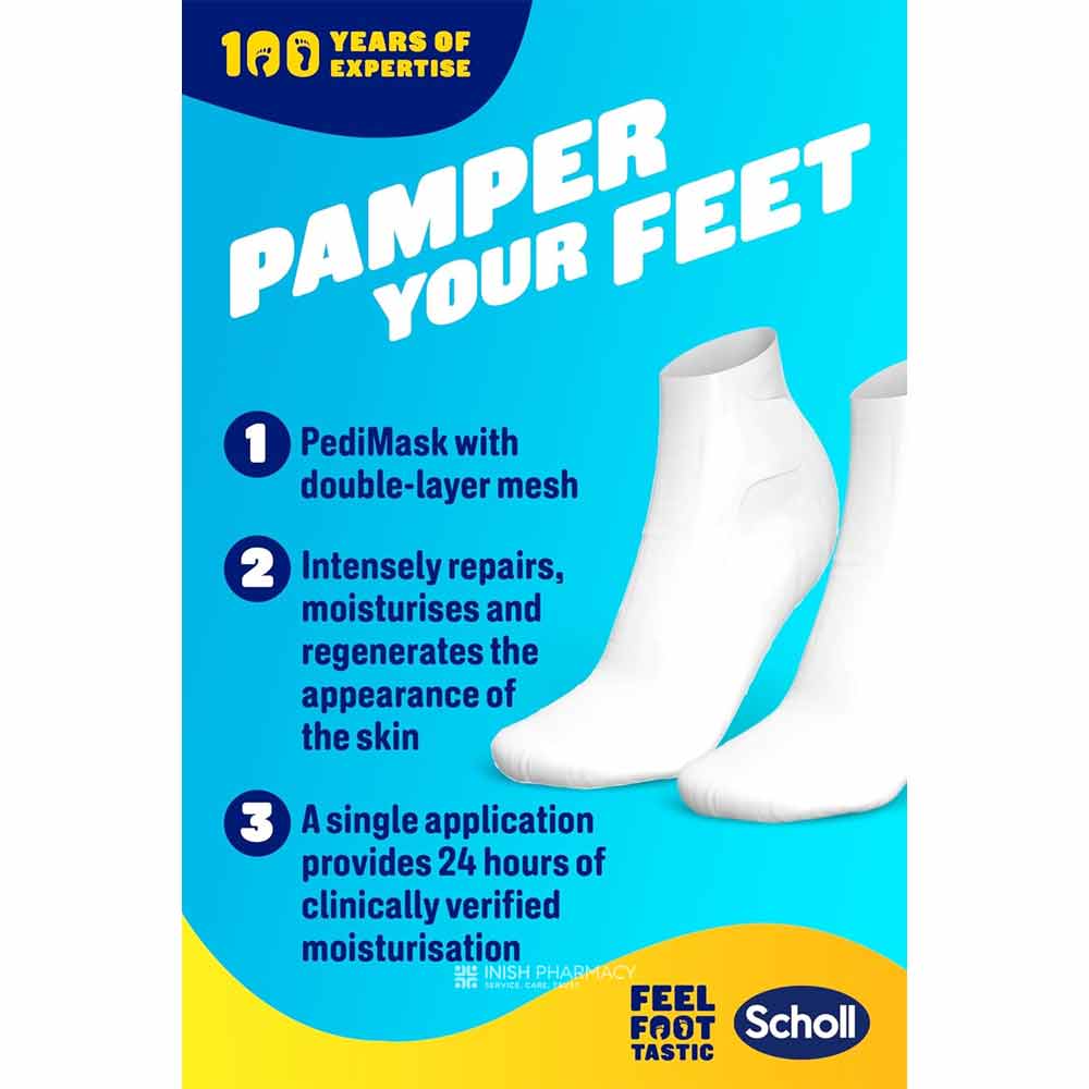 Scholl PediMask Foot Mask with Manuka Honey 1 Pair