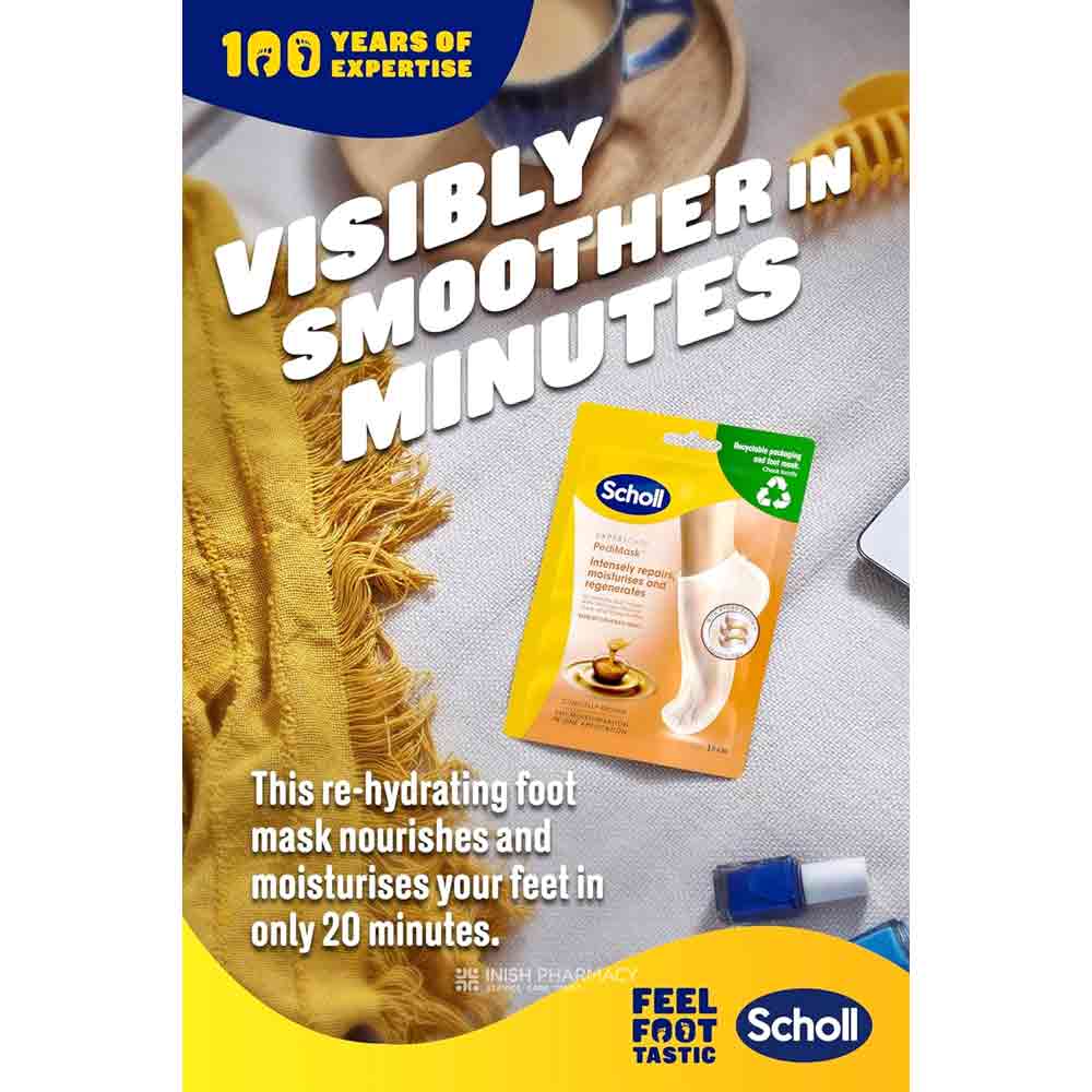 Scholl PediMask Foot Mask with Manuka Honey 1 Pair