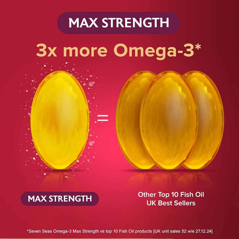 Seven Seas Omega 3 Max Strength 1250mg 30 Pack