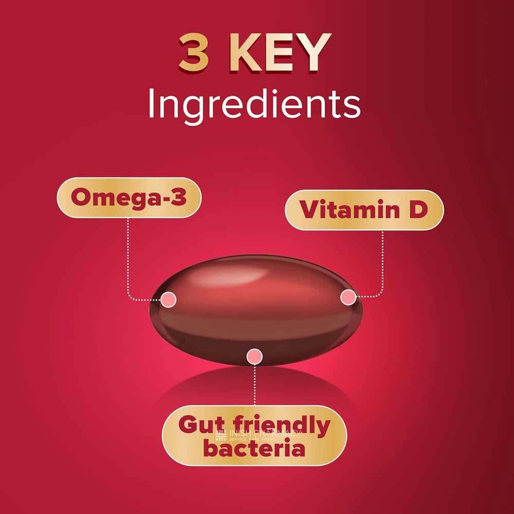 Seven Seas Omega-3 & Gut Friendly Bacteria 30 Day Pack