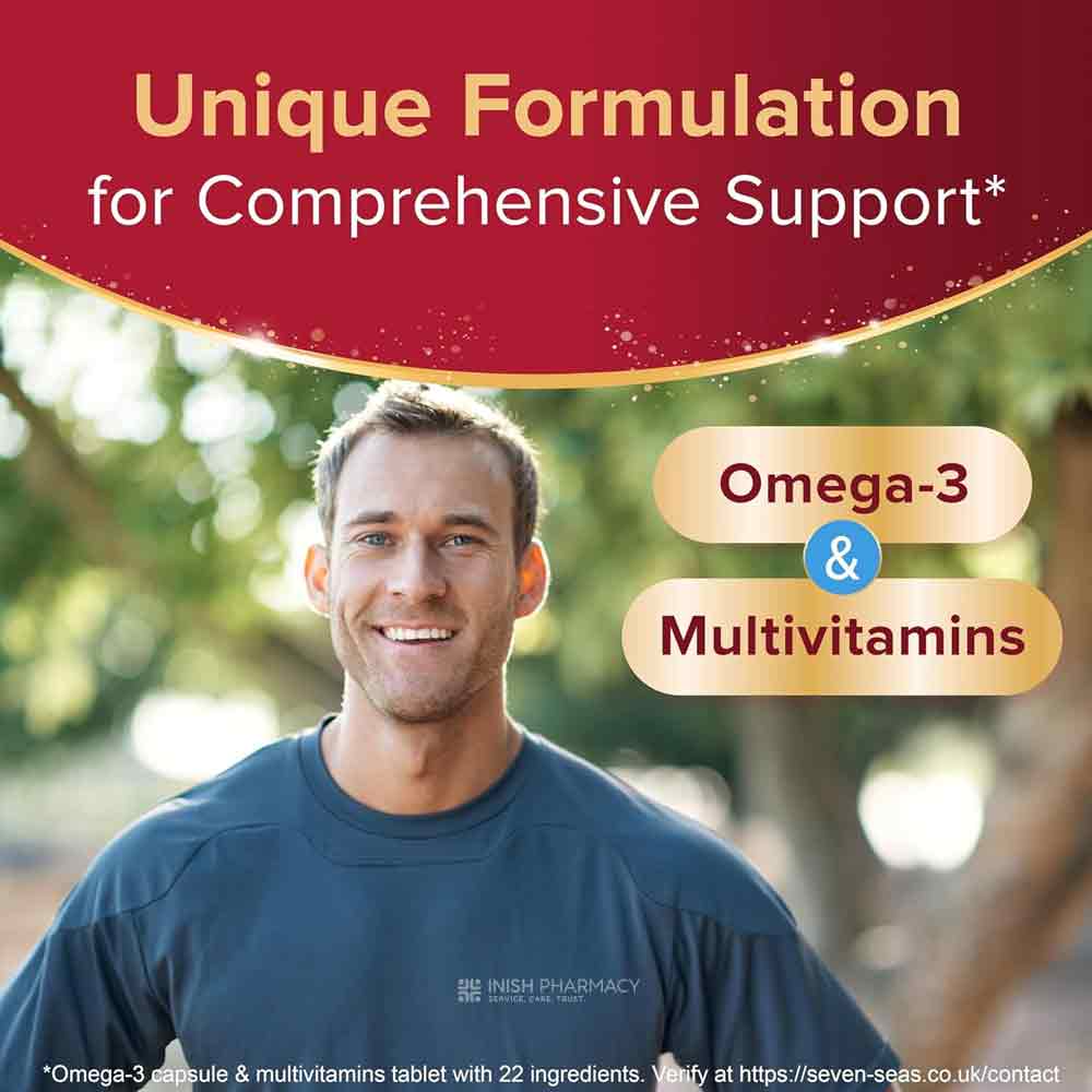 Seven Seas Omega 3 & Multivitamin Man 30 Day Duo Pack