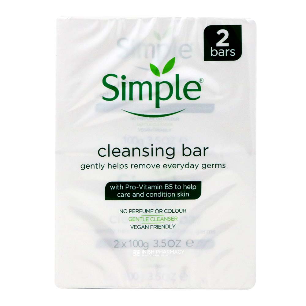 Simple Sensitive Soap Bar Twinpack – gently cares for reactive, sensitive skin