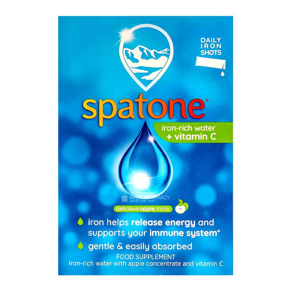 Spatone 100% Natural Liquid Iron Supplement Apple 14 Sachets – liquid iron that is easy on the stomach