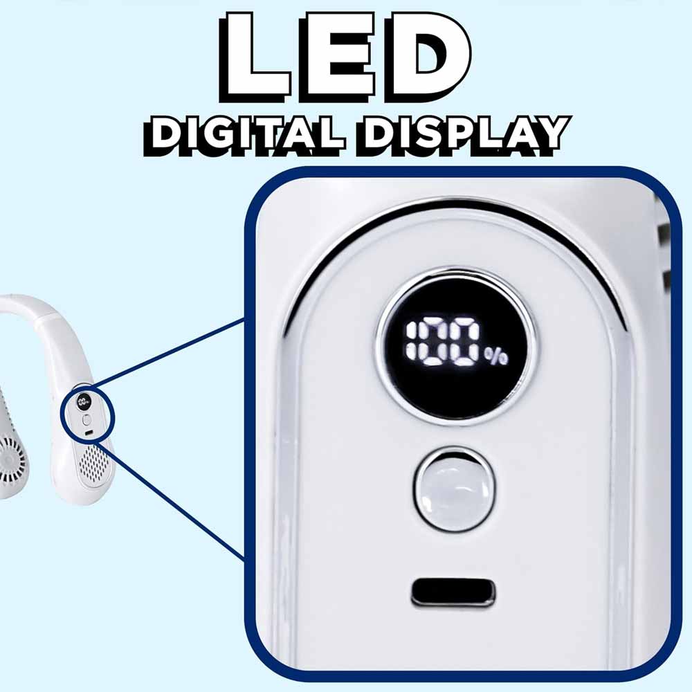 Status USB Rechargeable Neck Fan