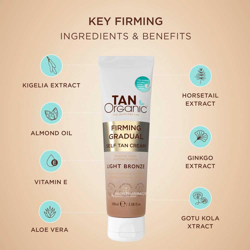 TanOrganic Firming Gradual Self Tan Cream 100ml