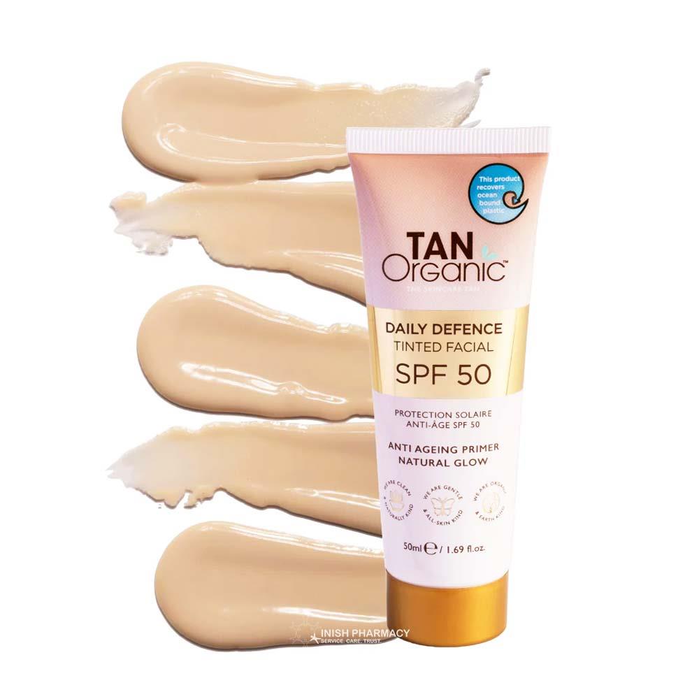 TanOrganic Daily Defence SPF50 Tinted Facial Primer 50ml