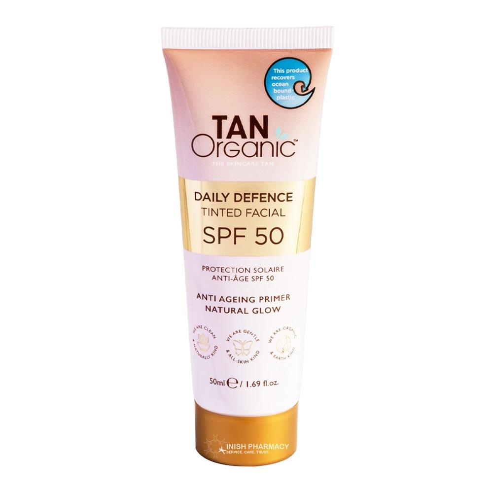 TanOrganic Daily Defence SPF50 Tinted Facial Primer 50ml