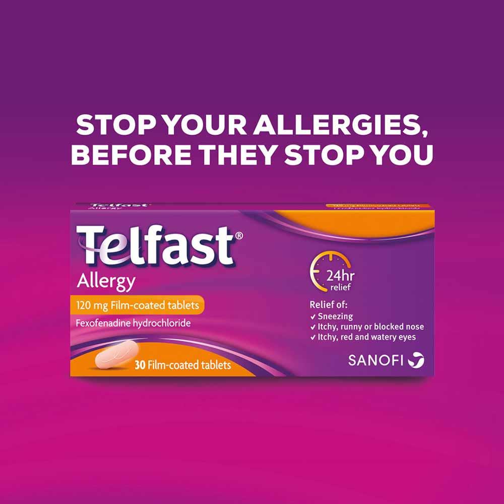 Telfast Allergy 120mg Fexofenadine Tablets 30 Pack