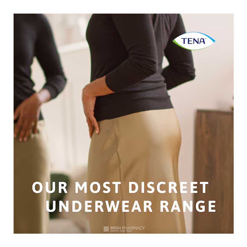 Tena Silhouette Pants White Large Plus 10 Pack