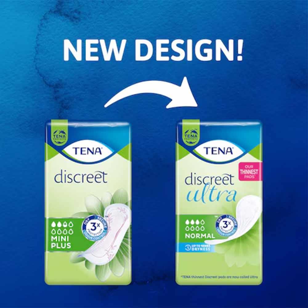 Tena Discreet Ultra Normal Pads 16 Pack