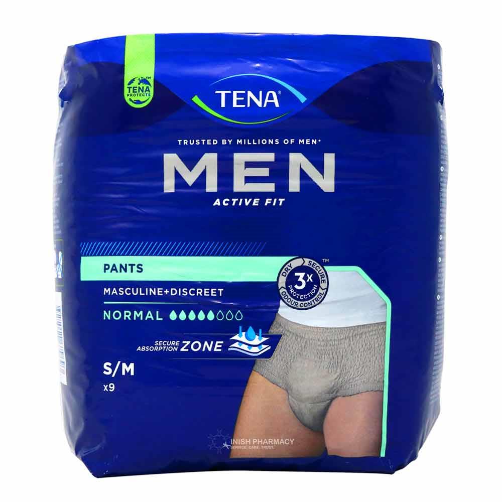 Tena Men Active Fit Normal Pants Small - Medium 9 Pack