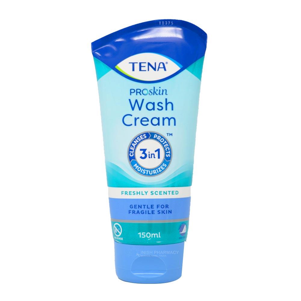 Tena Wash Cream 3-in-1 No Rinse 150ml – cleans and protects wounds