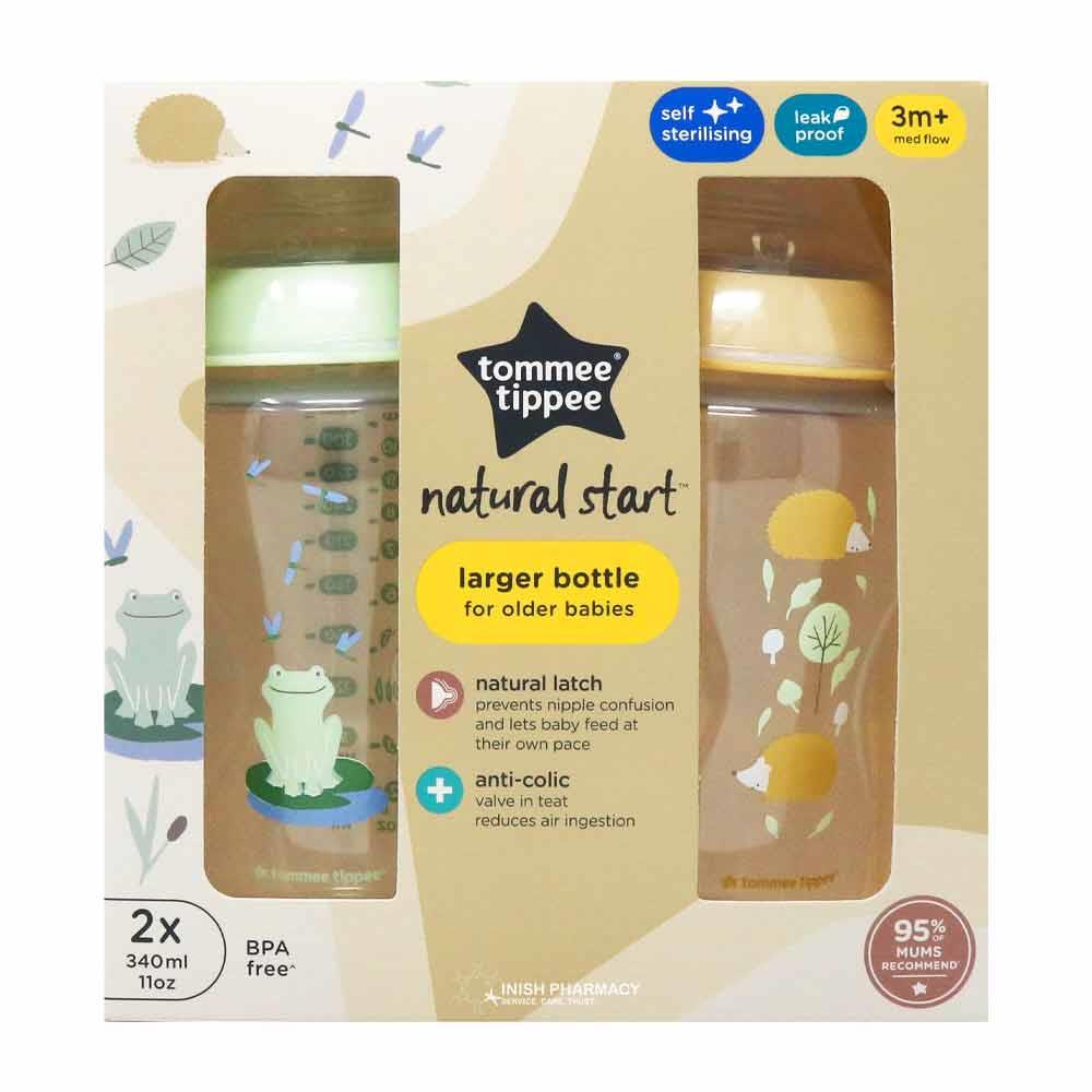 Tommee Tippee Anti-Colic Bottles 340ml Twin Pack