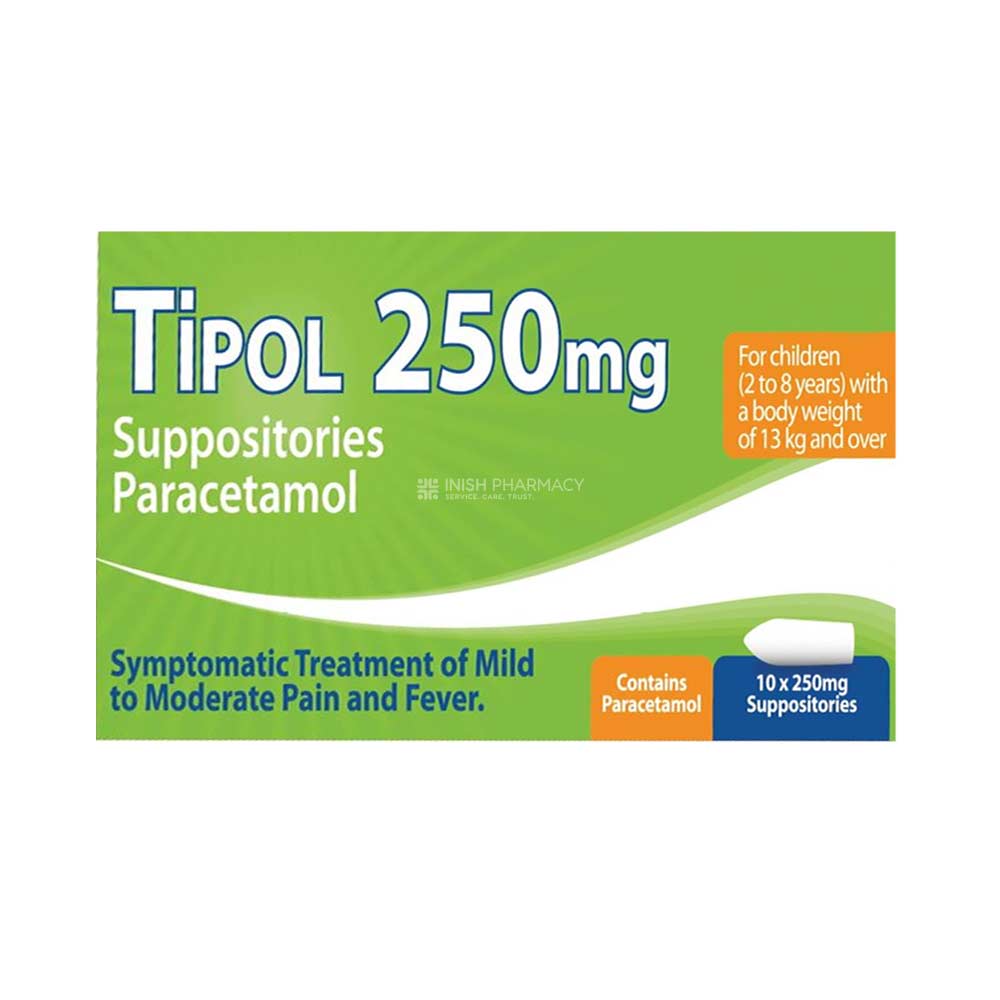 tipol paracetamol suppositories for children