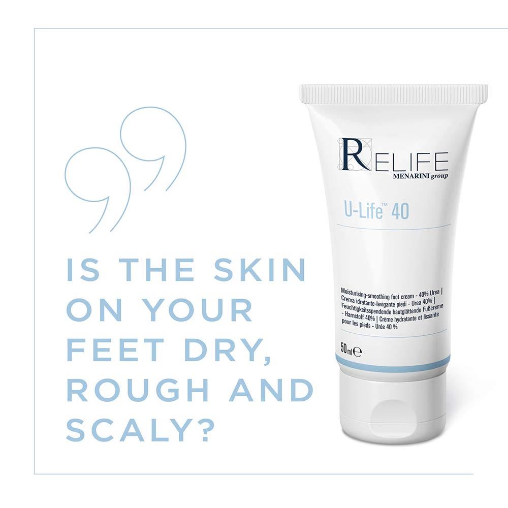 Relife U-Life 40 Moisturising-Smoothing Foot Cream 50ml