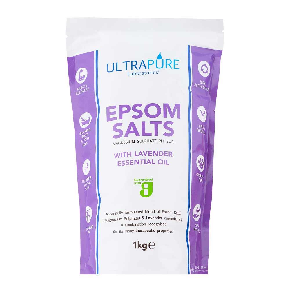 Ultrapure Epsom Salts With Lavender Essential Oil 1kg