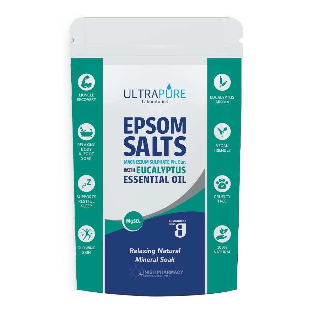 Ultrapure Epsom Salts With Eucalyptus Essential Oil 1kg