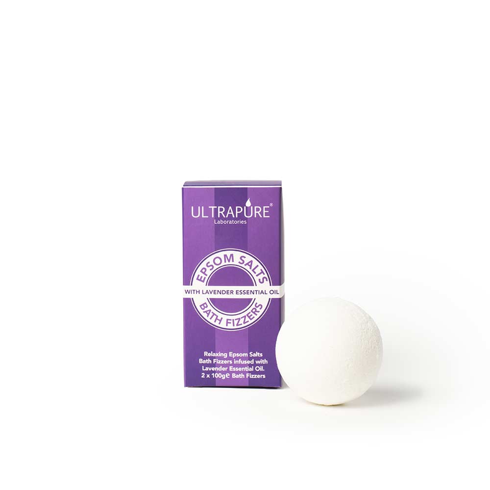 Ultrapure Epsom Salts Bath Fizzer With Lavender Essential Oil 2 Pack
