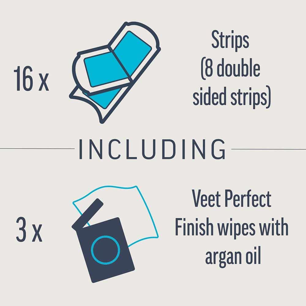 Veet Expert Wax Strips For Legs Sensitive 40 Pack